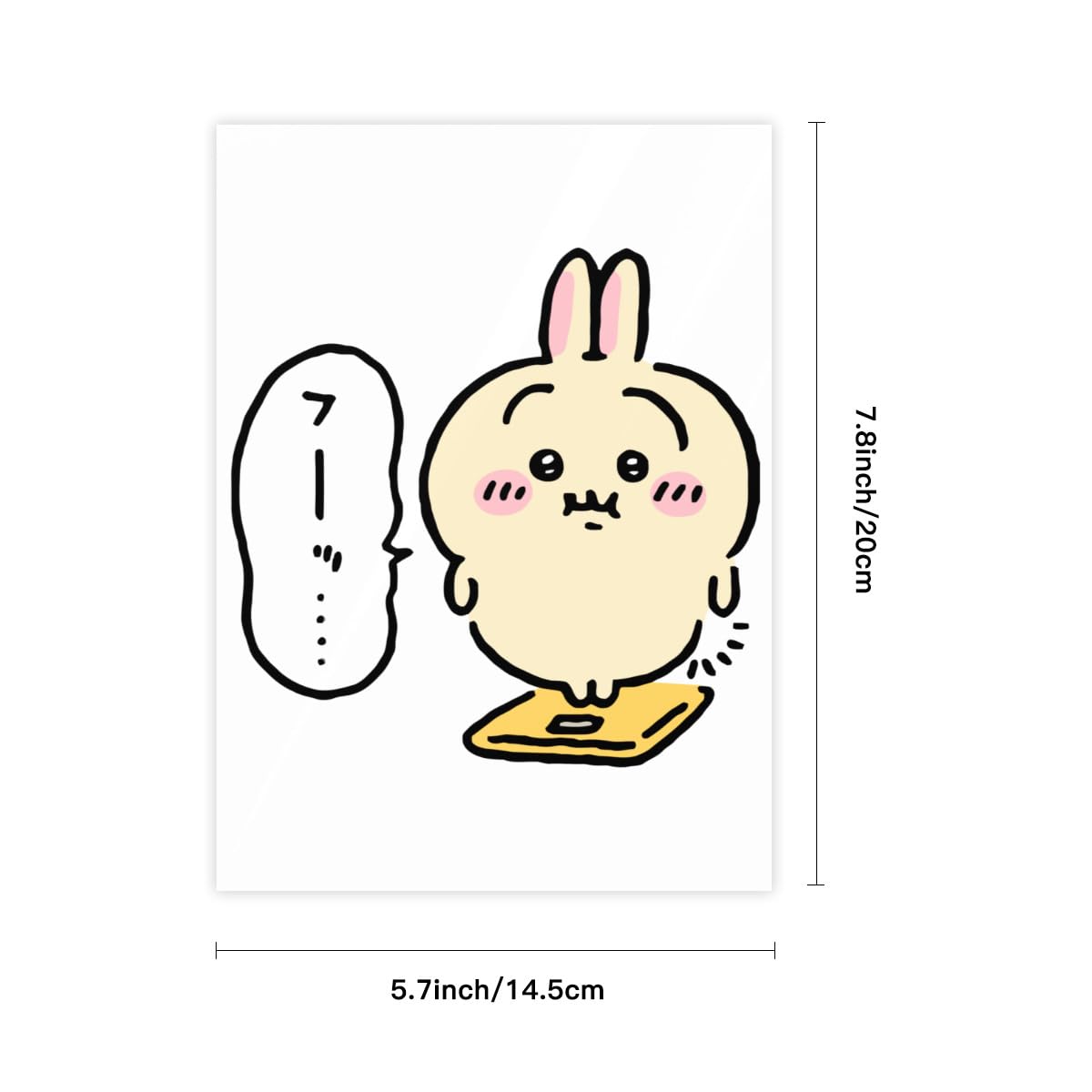 Amazon.co.jp: ステッカー シール ちいかわ うさぎ クリスタル