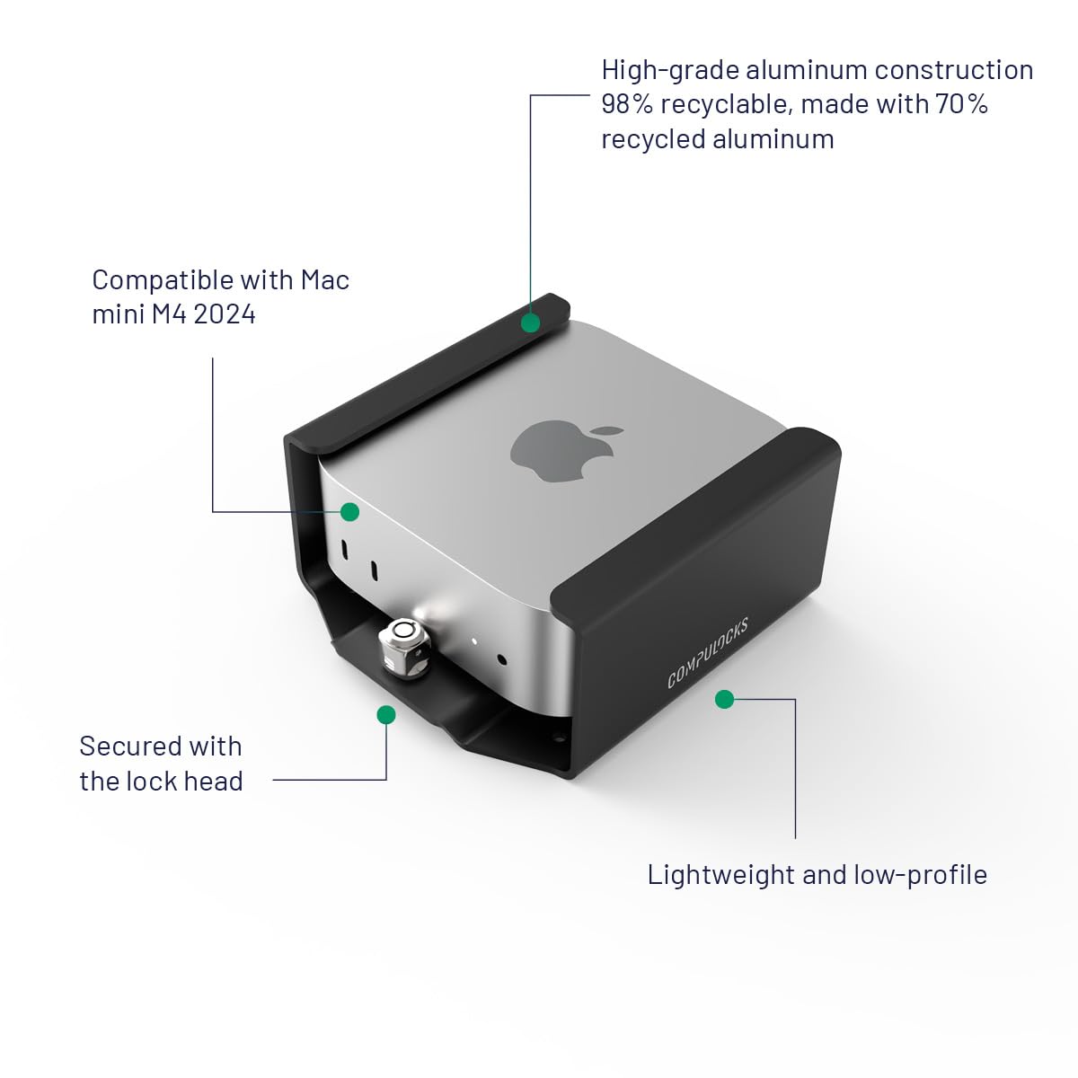 Amazon.com: Mac mini M4 2024 Secure Mounting Bracket with