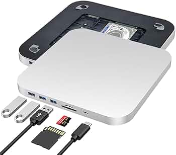 Amazon.com: Mac Mini Hub and Stand for NVME/NGFF M2.SSD and 2.5
