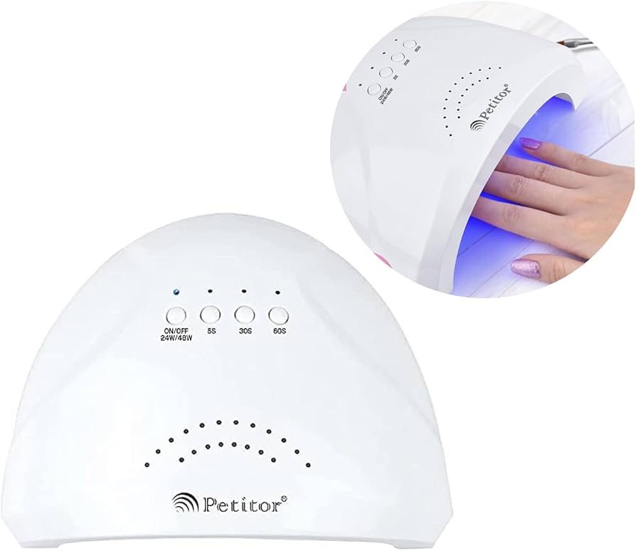 Amazon.co.jp: ジェルネイル ライト UV LEDライト 48W ホワイト 自動