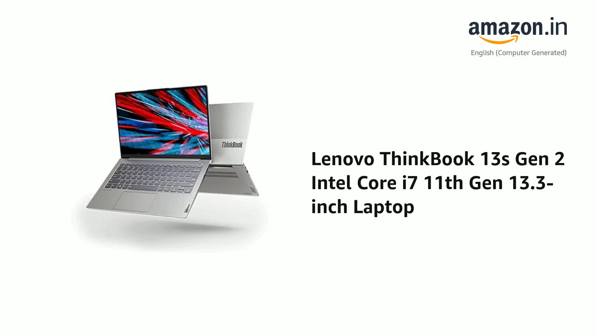 Lenovo ThinkBook 13s Gen 2 Intel Core i7 11th Gen 13.3-inch Laptop