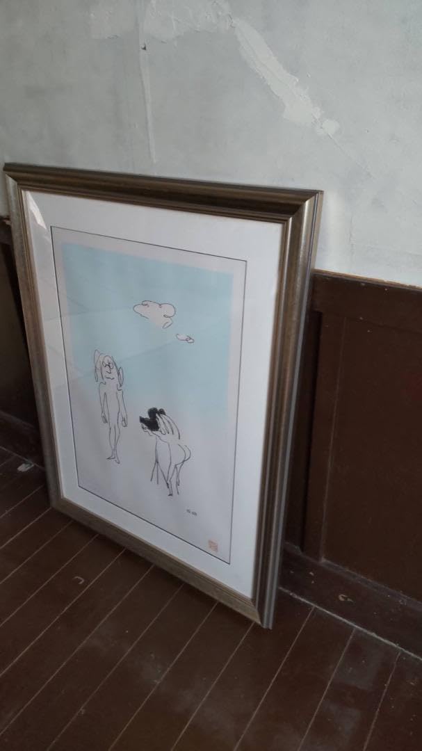 Amazon.co.jp: ジョン・レノン 作画 絵画『smaile number five Film