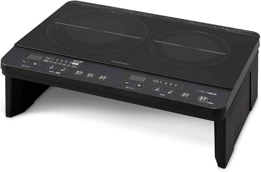 Amazon.co.jp: アイリスオーヤマ 2口 IHコンロ IHK-W13S-B : ホーム