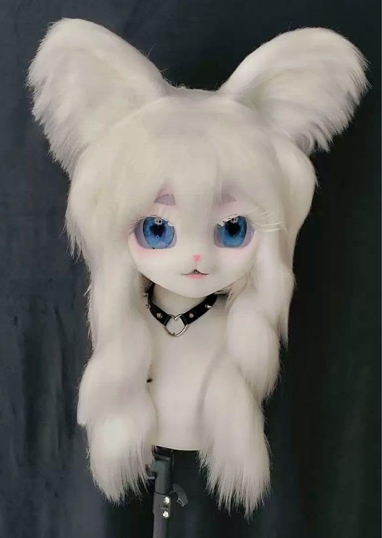 Amazon | ケモノ 着ぐるみ コスプレ ファーマスク キツネ | コスプレ