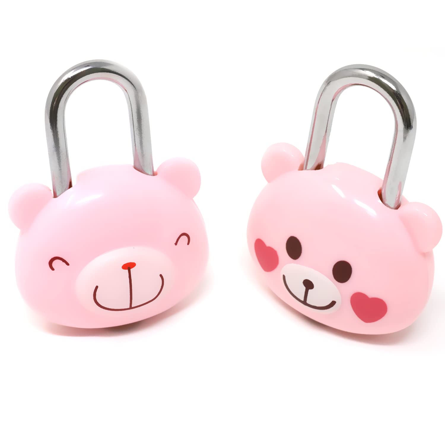 Honbay Cute Cartoon Animal Padlock Mini Bear Padlock Lock with Key