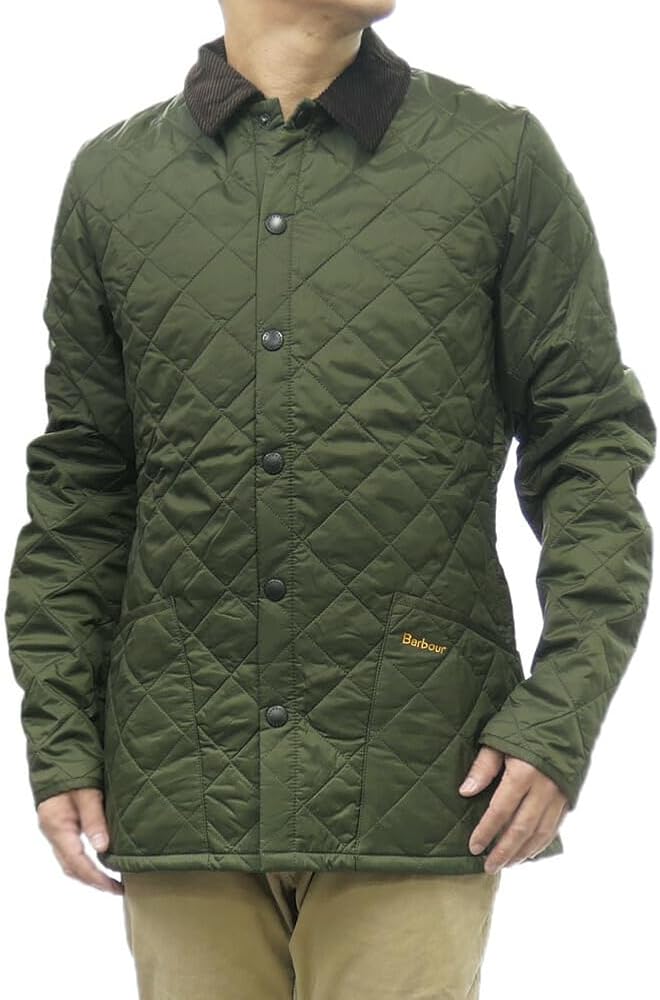 Amazon | [バブアー] ジャケット キルティングブルゾン カーキグリーン