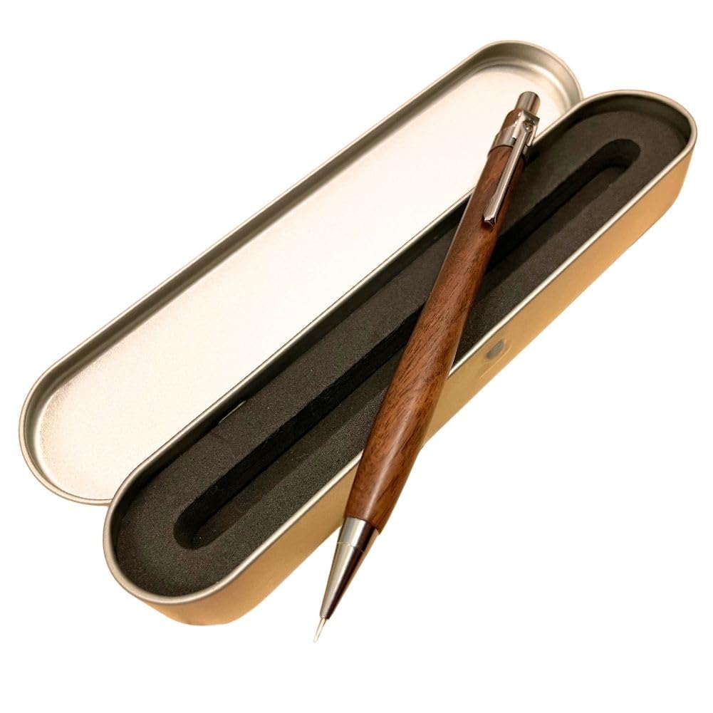 Amazon.co.jp: 木軸シャーペン 軽量 スリム 木製 シャープペンシル 0.5