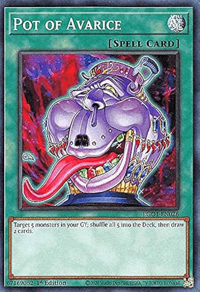 Amazon.co.jp: 遊戯王 EGO1-EN026 貪欲な壺 Pot of Avarice (英語版
