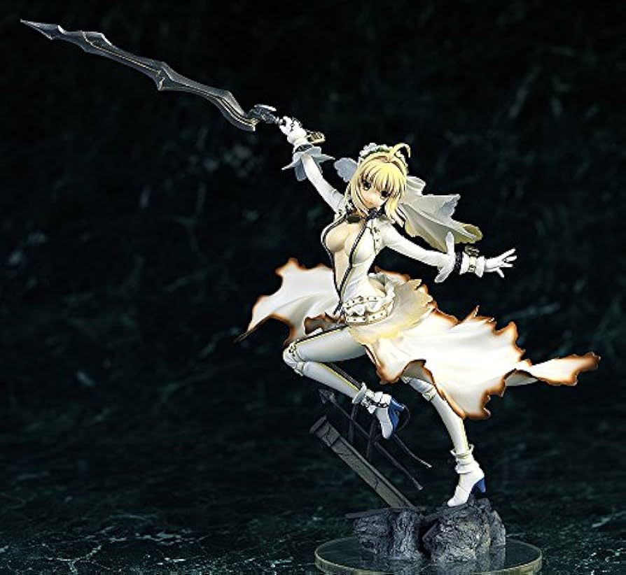 Amazon.com: Souyokusha Fate/Extra CCC: Saber Bride PVC Figure (1:7