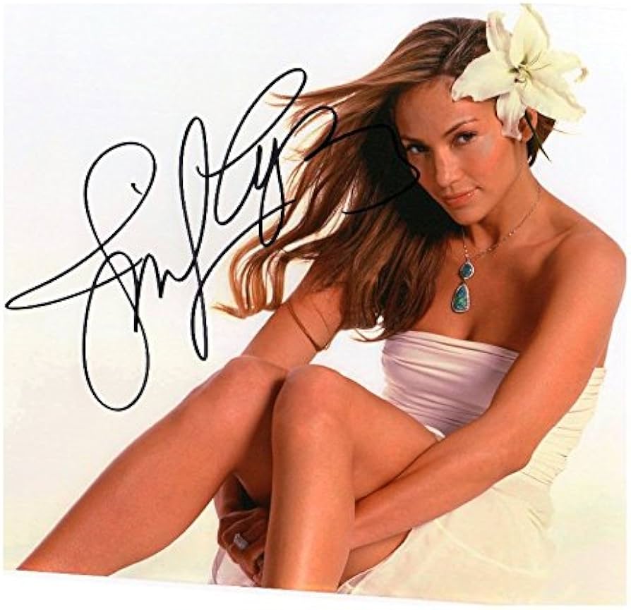 Amazon.co.jp: 写真Jennifer Lopez署名Autographed 8 x 10 : ホーム