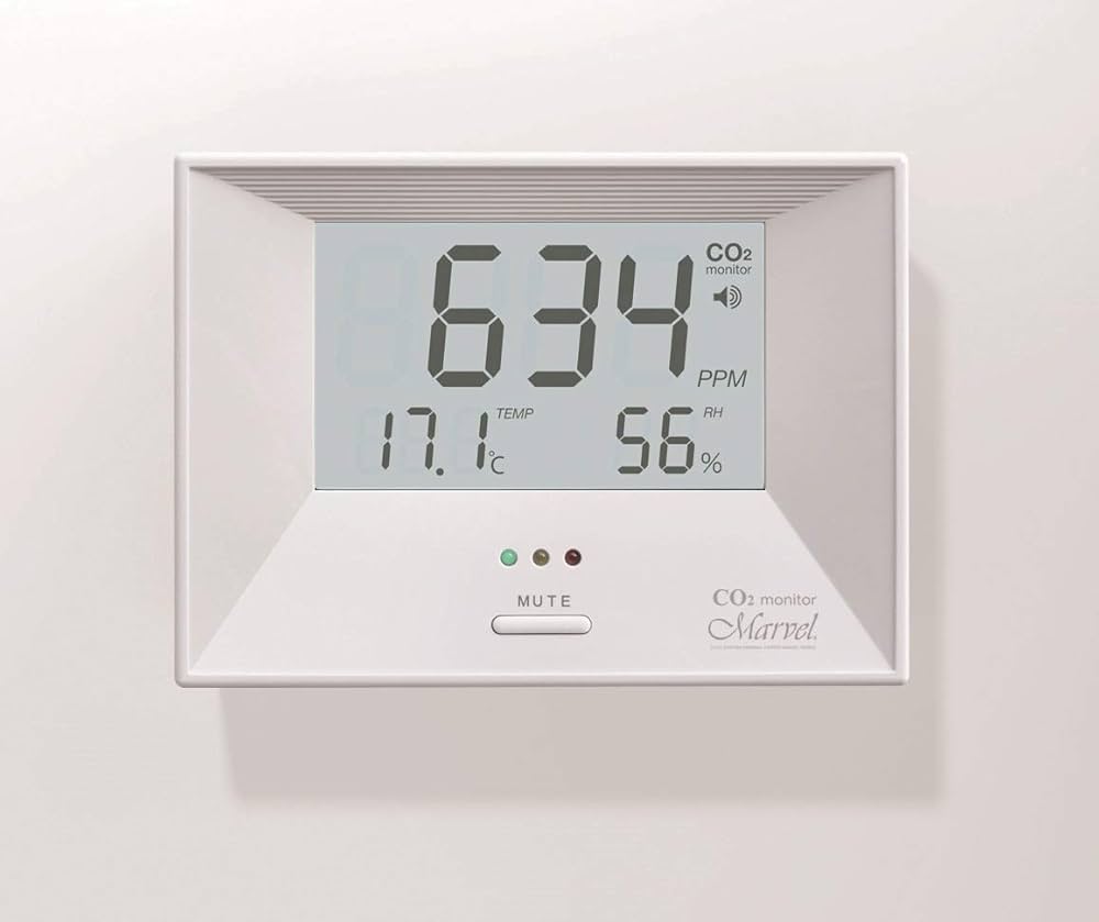 Amazon | CO2モニター マーベル001 二酸化炭素濃度測定器・温湿度計