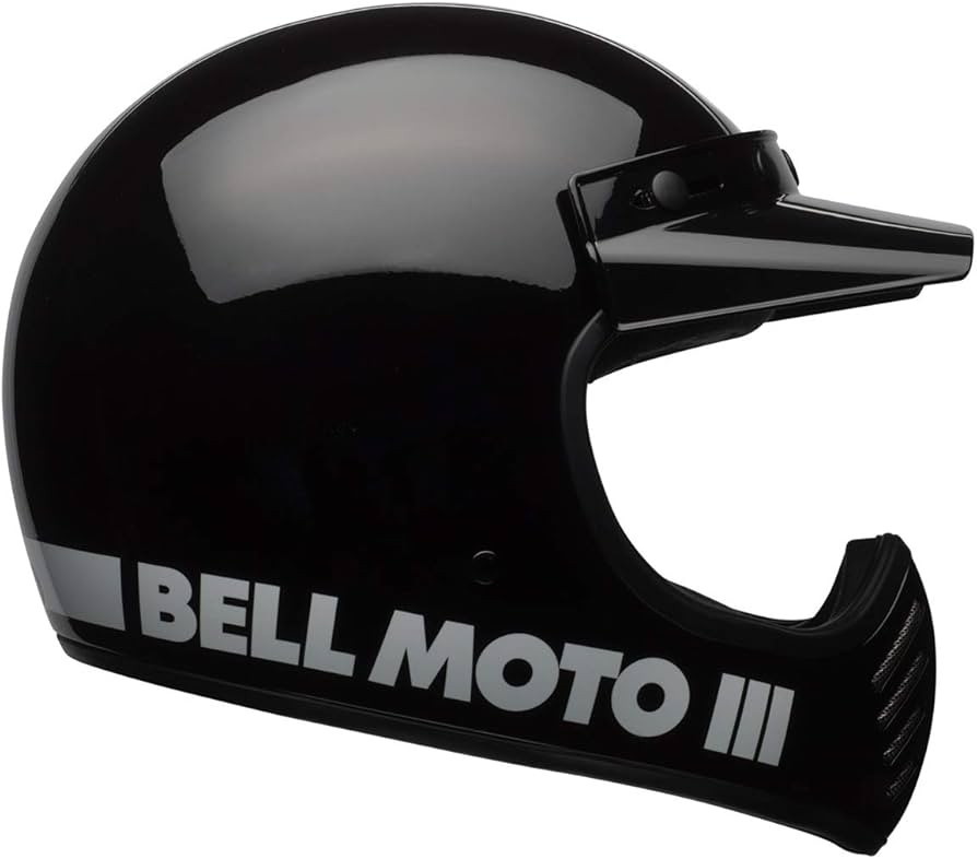 Amazon.com: Bell Moto-3 Helmet, Black Classic, Large : Sports