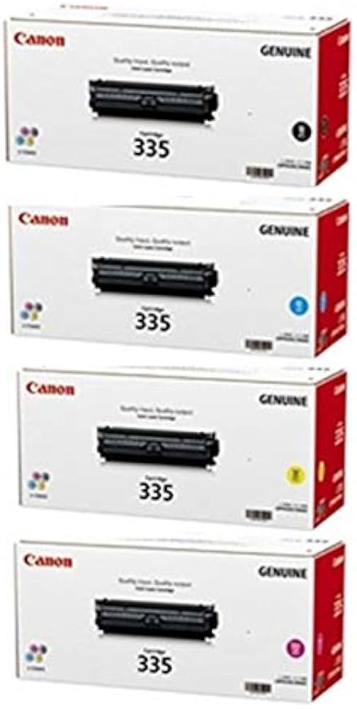 Amazon.co.jp: CANON トナーカートリッジ335 4色セット 純正品
