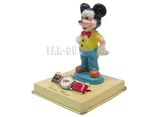 Amazon.co.jp: ミッキーマウス 手巻き腕時計 w/ フィギュア セット
