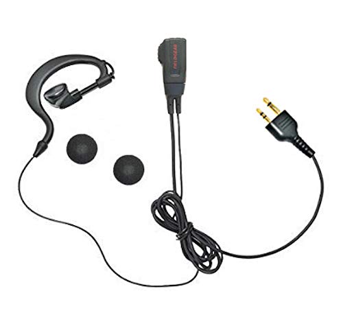 Amazon | アルインコ対応 インカム イヤホンマイク 2ピン用 耳掛け式