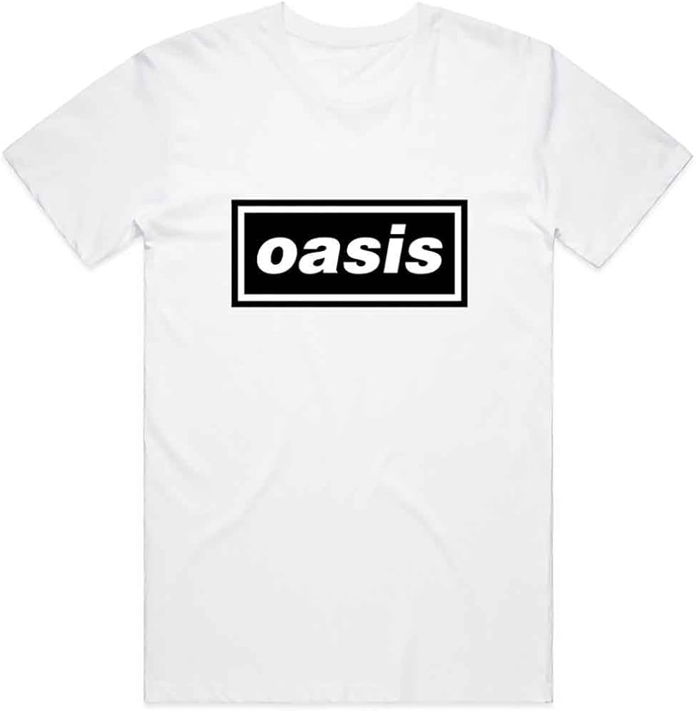 Amazon.com: Oasis 'Classic Logo' (White) T-Shirt (Small