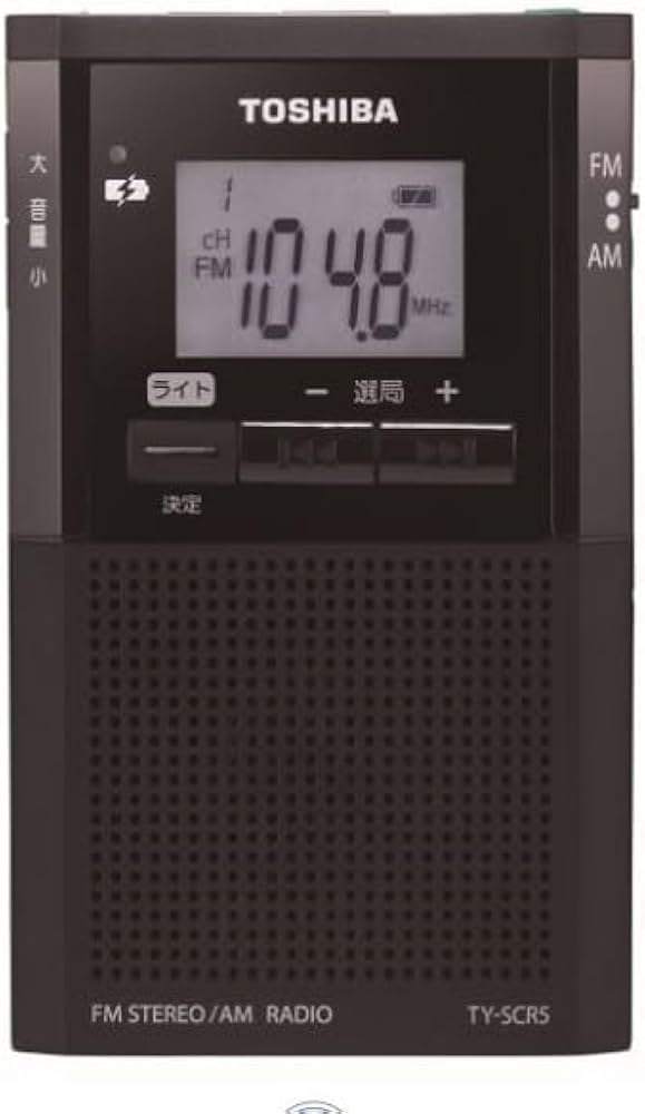 Amazon.co.jp: TOSHIBA(東芝) ポケットラジオ TY-SCR5(K) 小型 携帯
