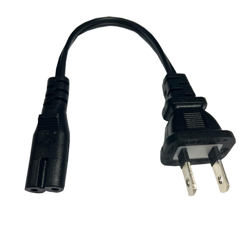 Amazon | 3Aカンパニー 電源ケーブル 2P メガネタイプ 0.2m 7A/125V