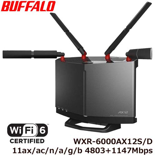 Amazon.co.jp: バッファロー WXR-6000AX12S/D [Wi-Fi 6 無線LAN