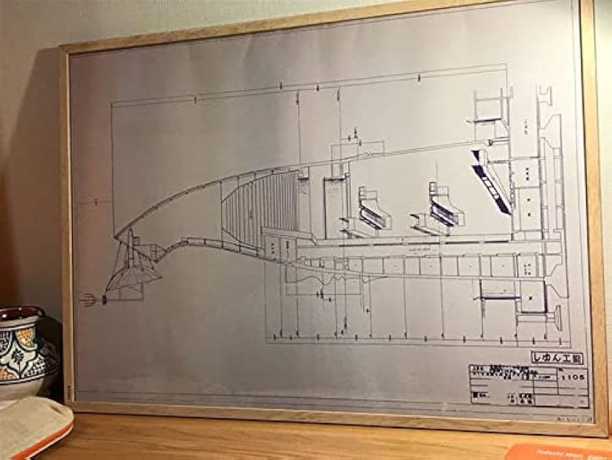 Amazon | 岡本太郎 太陽の塔 青写真設計図ポスターA2サイズ