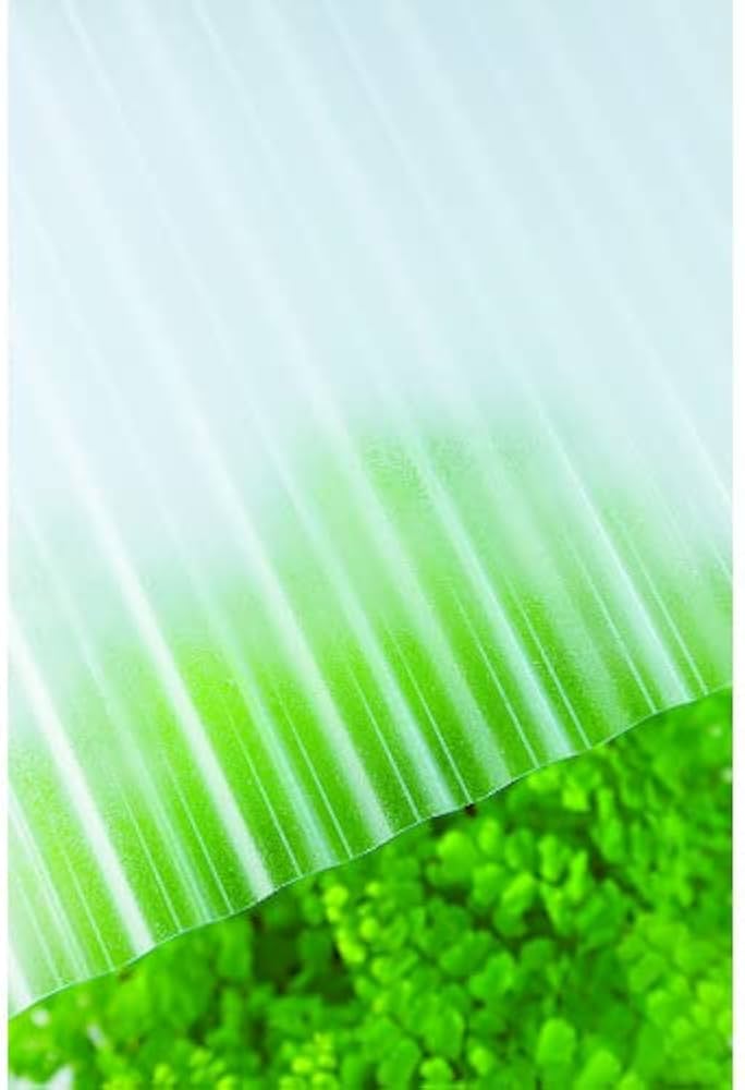 Amazon | ポリカ波板 32波 6尺 650クリアフロスト 217620 | 樹脂・ゴム