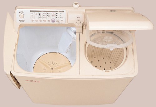 Amazon.co.jp: HITACHI 青空 自動2槽式洗濯機 パインベージュ PA-T45K5