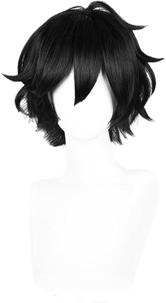 Amazon.co.jp: Andy Leyley コスプレウィッグ 短髪 ブラック コミケ