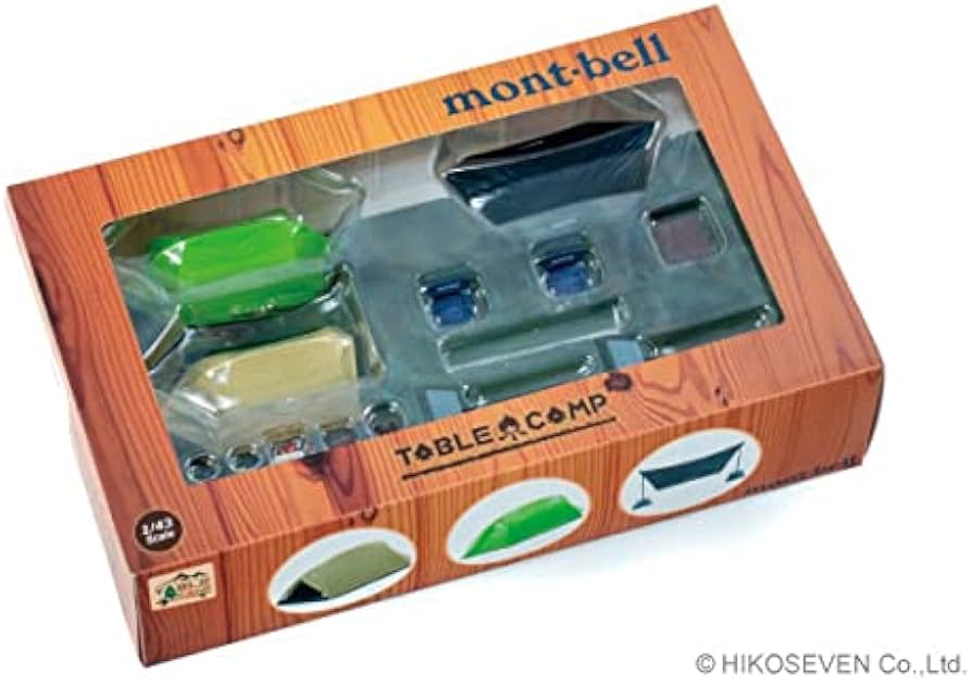 Amazon.co.jp: TABLECAMP 1/43 モンベル キャンプセット ムーンライト