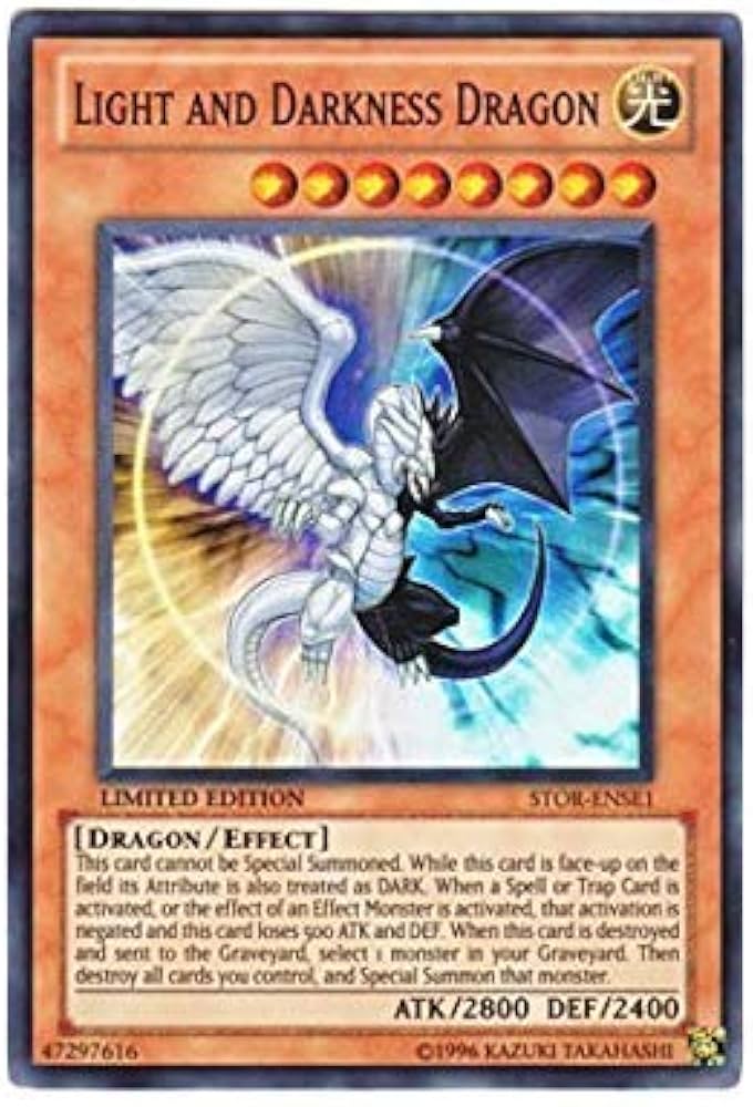 Amazon.co.jp: 遊戯王 英語版 STOR-ENSE1 Light and Darkness Dragon