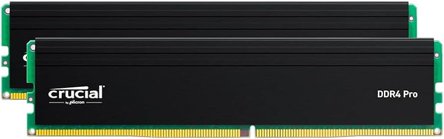 Crucial Pro 64GB DDR4 RAM Kit (2x32GB), 3200MHz (or 3000MHz or