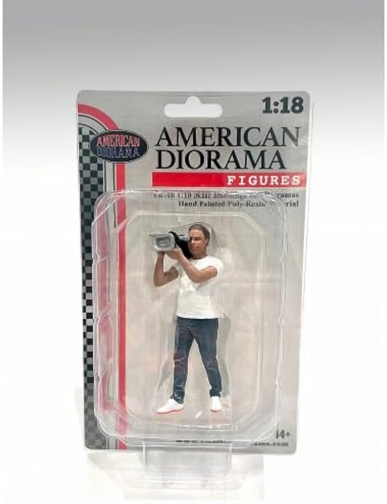 Amazon.co.jp: アメリカン ジオラマ 1/18 オンエア カメラマン 男性