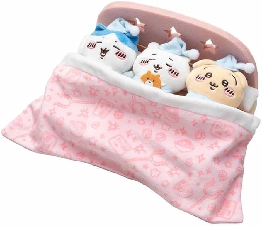 Amazon.co.jp: ちいかわ おやすみベッドと繋がるマスコットセット