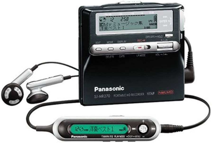 Amazon.co.jp: Panasonic SJ-MR270-K ポータブルMDプレーヤー ブラック