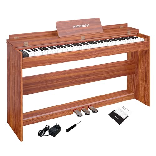 Amazon | KIMFBAY 電子ピアノ 88鍵盤 ハンマーアクション鍵盤 木製