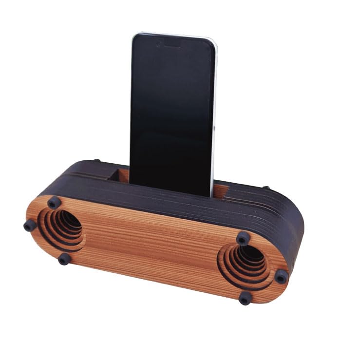 Amazon.co.jp: ウッドスピーカー 木製 電源不要 スマホ スピーカー