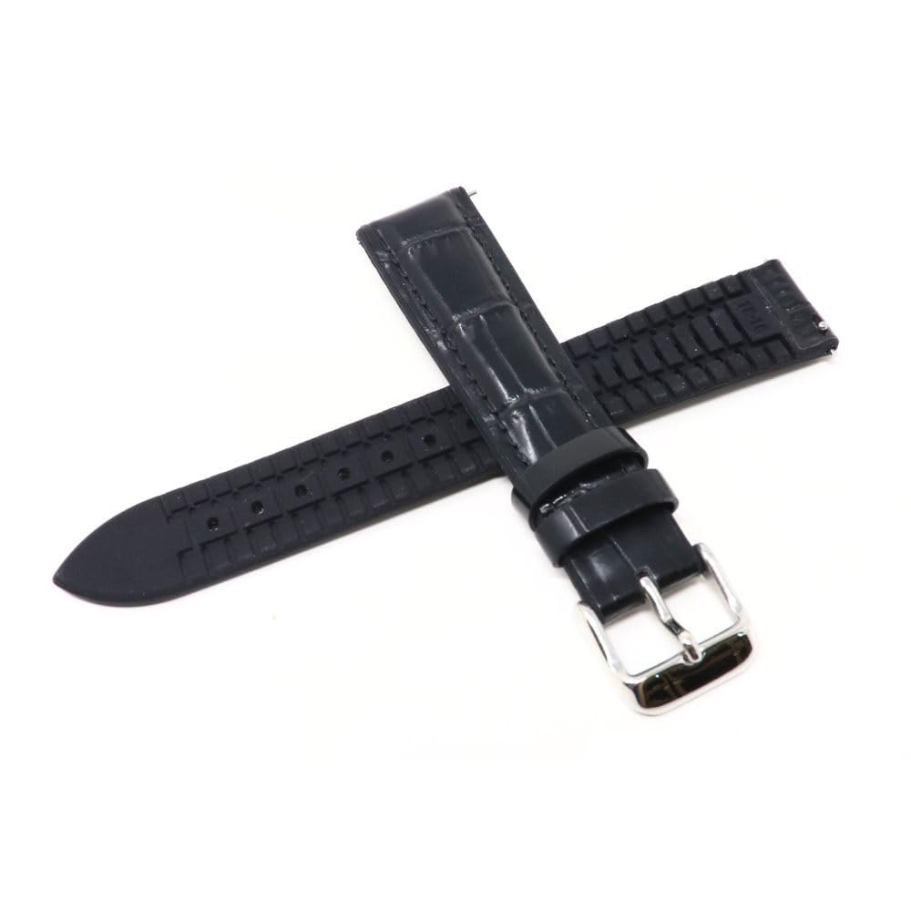 Amazon.co.jp: 時計 バンド 18mm 革 ラバー セイコー 純正 黒 ベルト