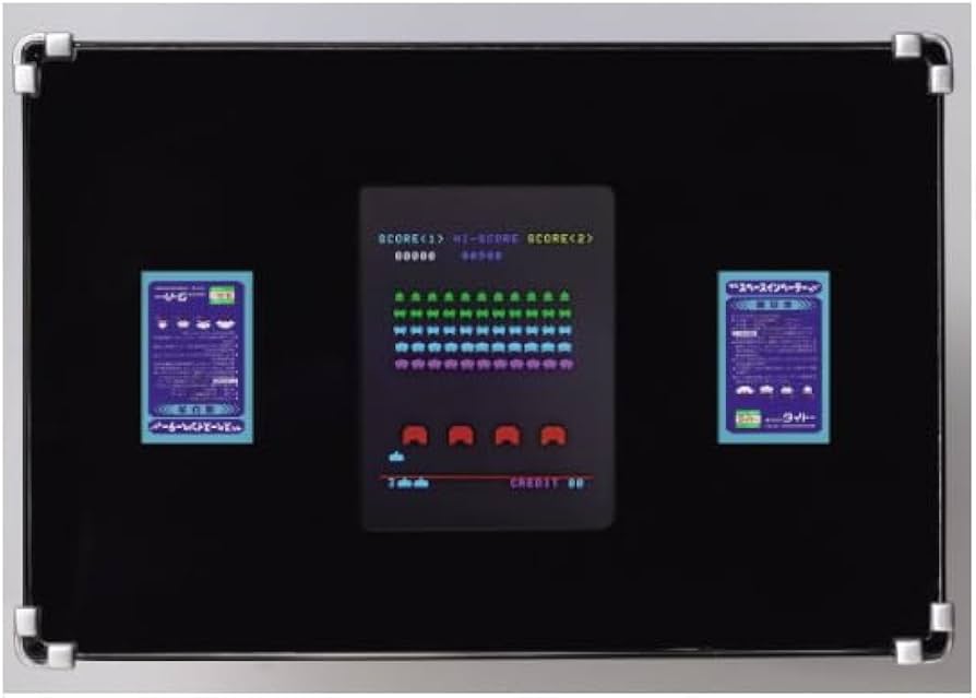 Amazon.co.jp: 遊べる貯金箱 スペースインベーダー テーブル筐体型