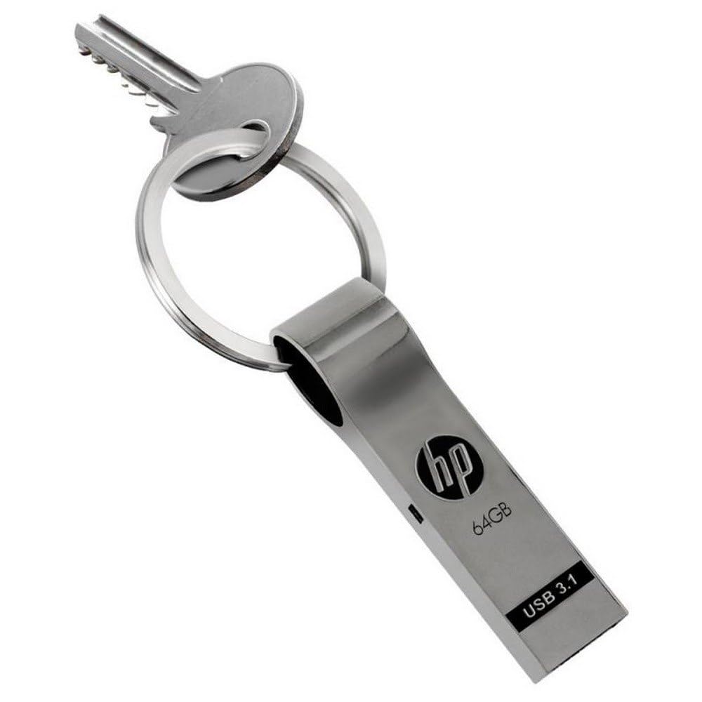 Amazon | HP USBメモリ 64GB USB 3.0 キーホルダーデザイン 金属製 耐