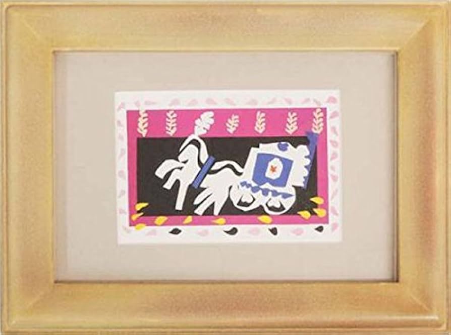 Amazon.co.jp: アンリ・マティス『ピエロの葬式』オフセット印刷 動物