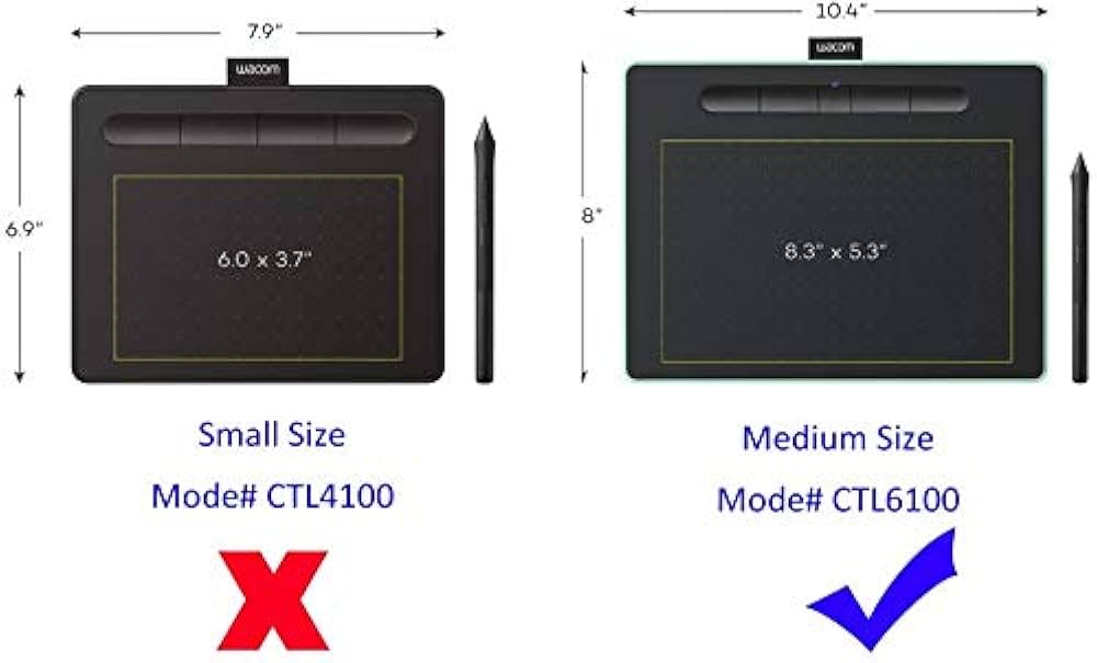 Amazon | ワコム ペンタブレットWacom Intuos Medium TCTL6100WL 完全