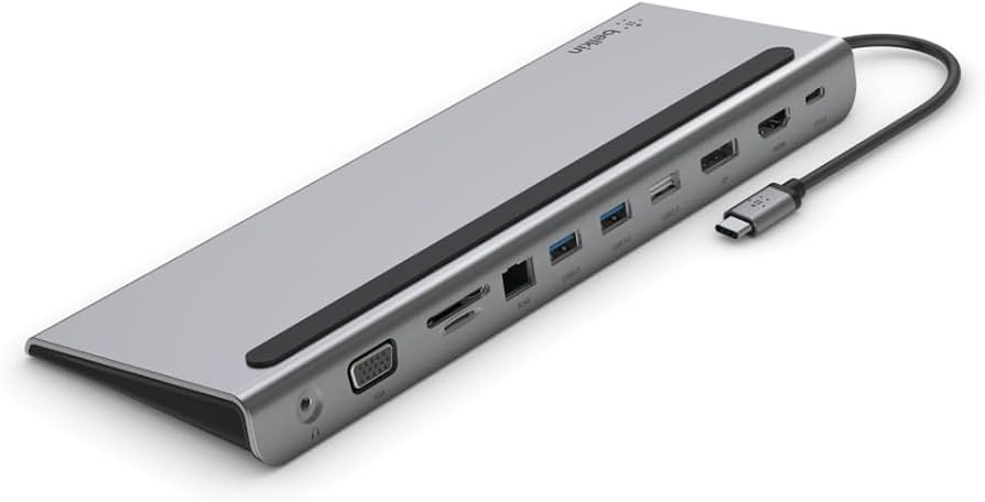 Amazon.com: Belkin USB C Hub, 11-in-1 Multi-Port Laptop Dock with