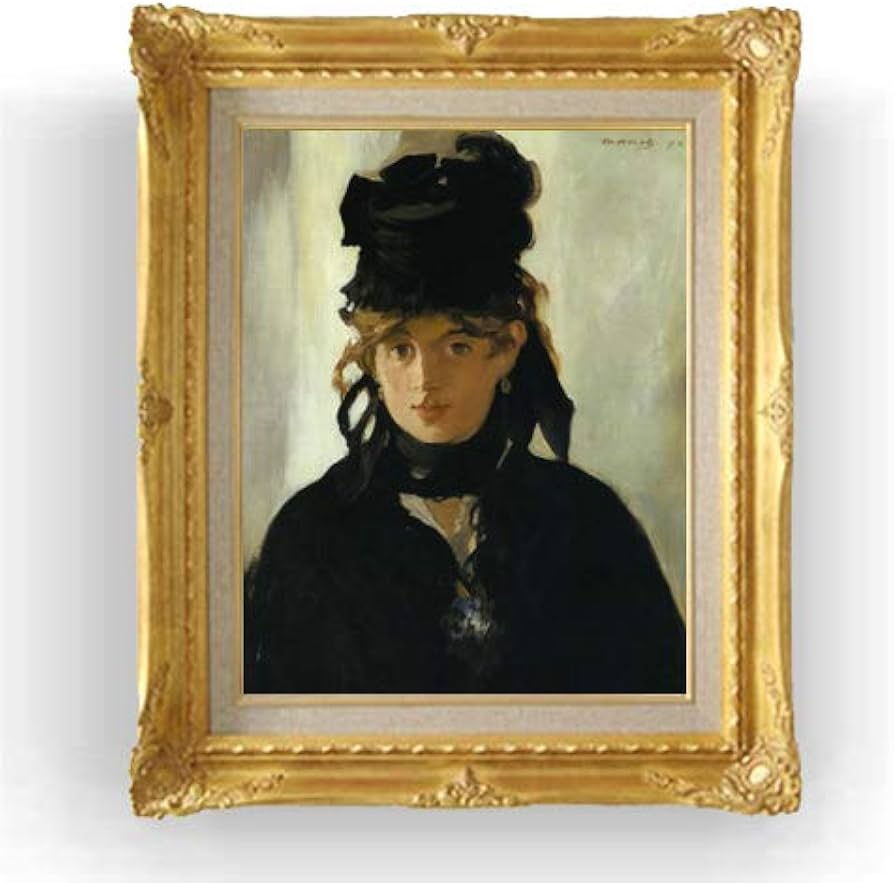 Amazon.co.jp: マネ すみれの花束をつけたベルト・モリゾ(ベルト