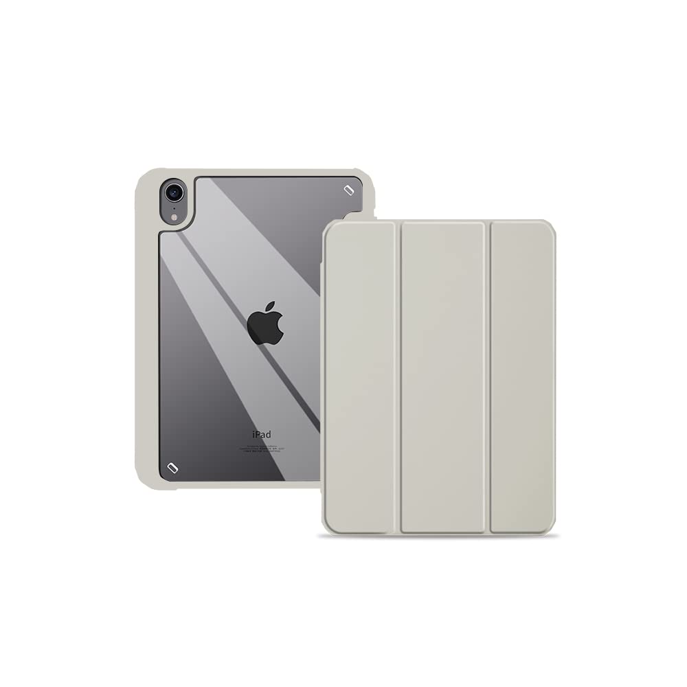 Amazon.co.jp: iPad mini 第6世代 グレー iPad ケース 手帳型 ペン収納