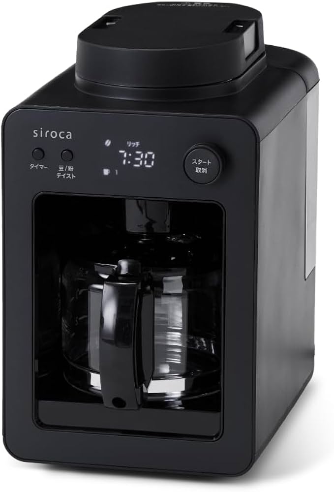 Amazon | シロカ 全自動コーヒーメーカーカフェばこ SC-A352 ブラック