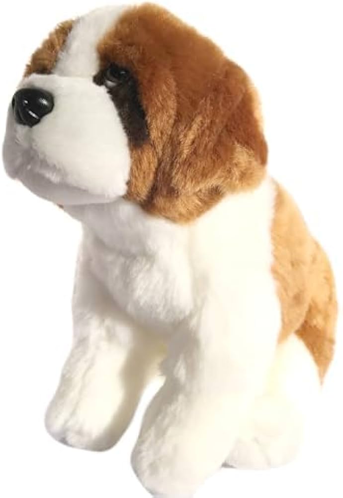 Amazon.co.jp: JIANEEXSQ 12インチ リアルなセントバーナード犬の