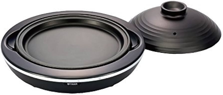 Amazon | タイガー IH陶板焼き器 ブラック CRX-A100-K | タイガー
