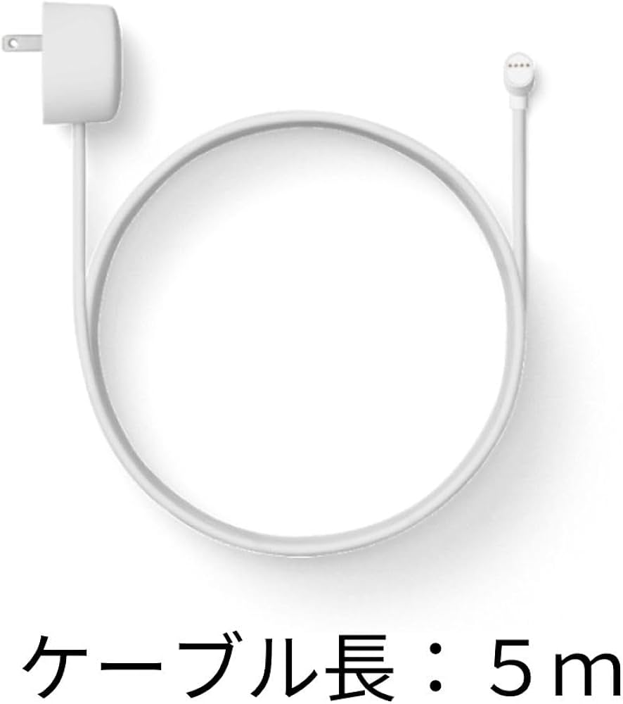 Amazon | Google 純正品 Google Nest Cam 防塵・防滴ケーブル 5m 電源