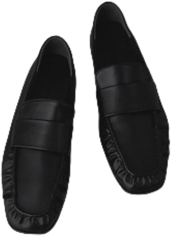 Amazon | [アダムエロペ] ソフトギャザーローファー/撥水・晴雨兼用