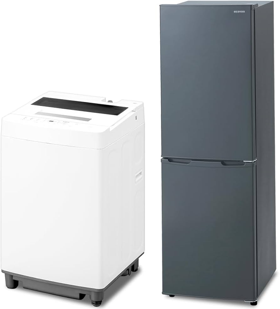 Amazon | アイリスオーヤマ 家電セット 一人暮らし 冷蔵庫 162L 洗濯機