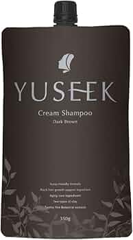 Amazon | YUSEEK クリームシャンプー 白髪用ヘアマニキュア 黒染め